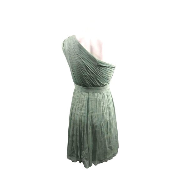 NWT J. Crew Mulberry Silk Women's Celery Green Off Shoulder Dress Wedding Party - Picture 2 of 8